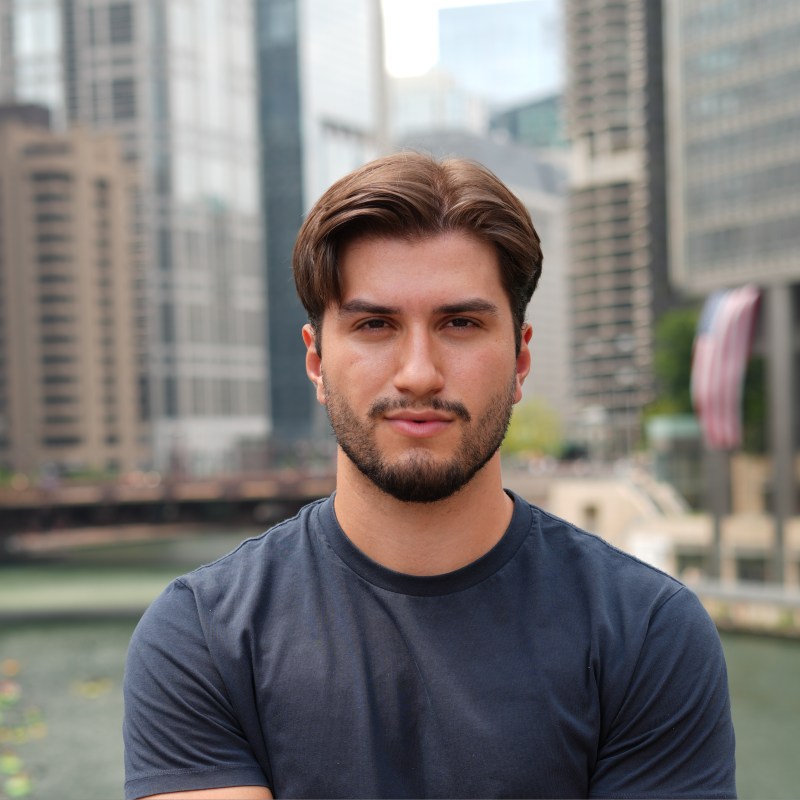 Portrait of Ruben Rapi by the waterfront